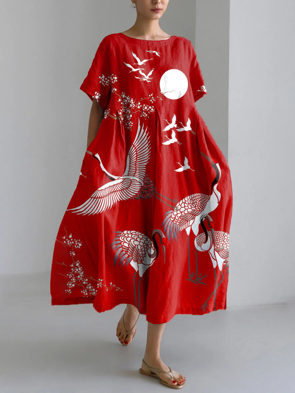 Women's Printed Casual Fashion Short Sleeve Dress