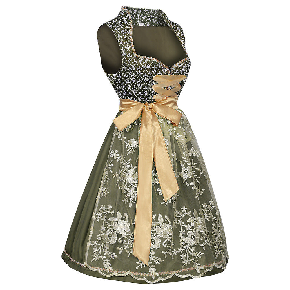 New Halloween German Munich Beer Carnival Maid Costume Dress