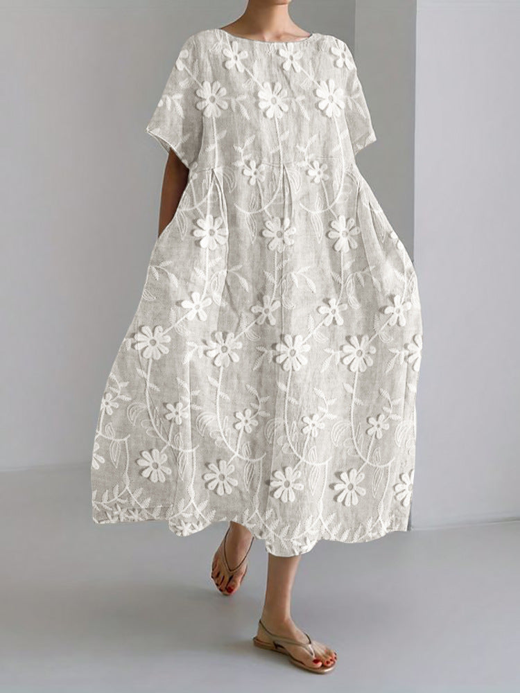 Women's Printed Casual Fashion Short Sleeve Dress