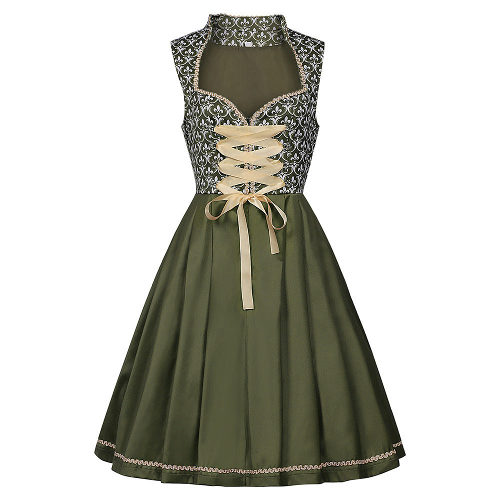 New Halloween German Munich Beer Carnival Maid Costume Dress