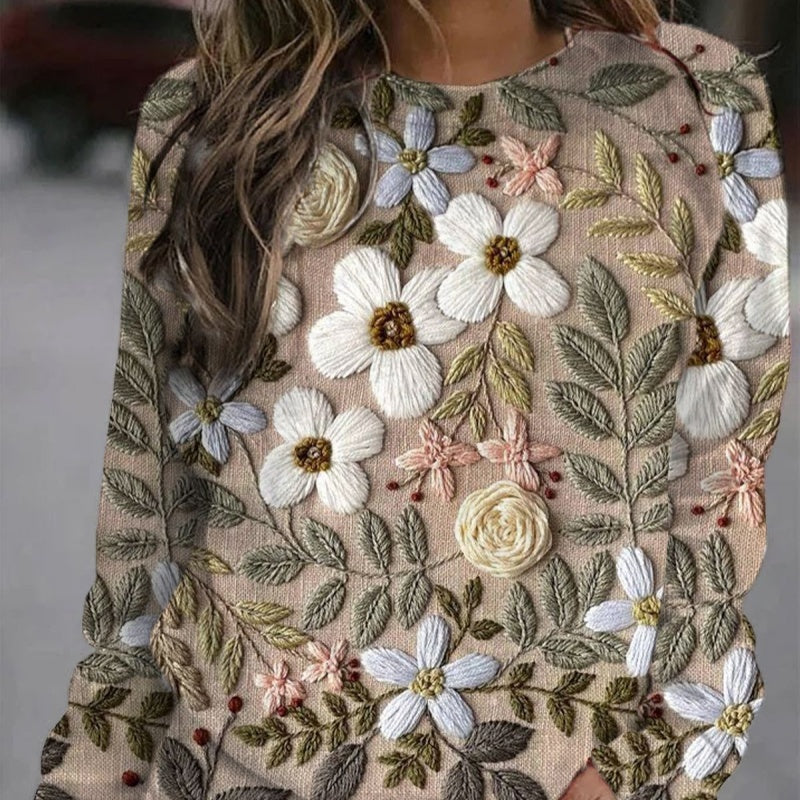 Women's Christmas Street Fashion Round-neck Shirt Top