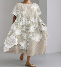 Women's Printed Casual Fashion Short Sleeve Dress