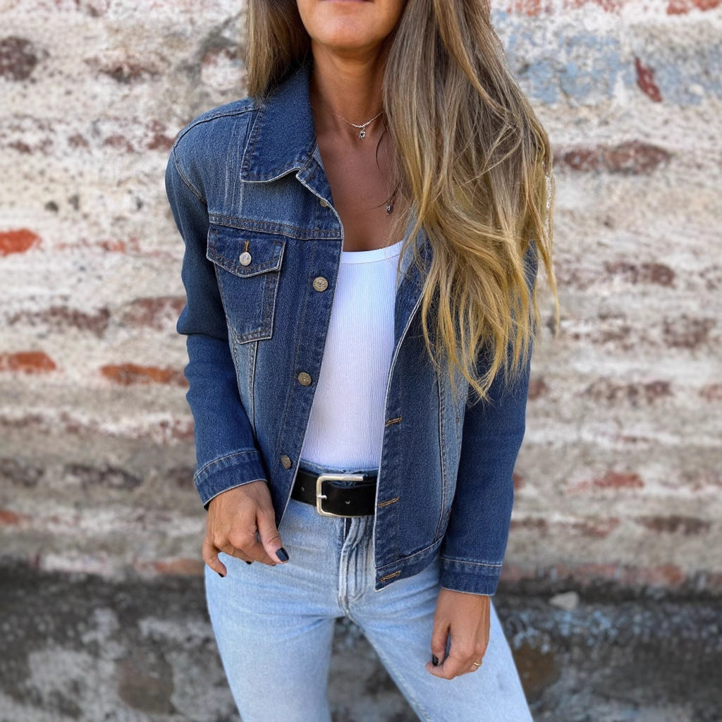 European And American Spring And Summer New Denim Jacket Coat Top Clothes