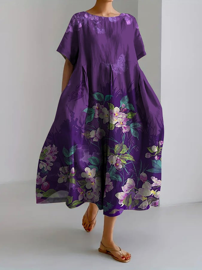 Women's Printed Casual Fashion Short Sleeve Dress