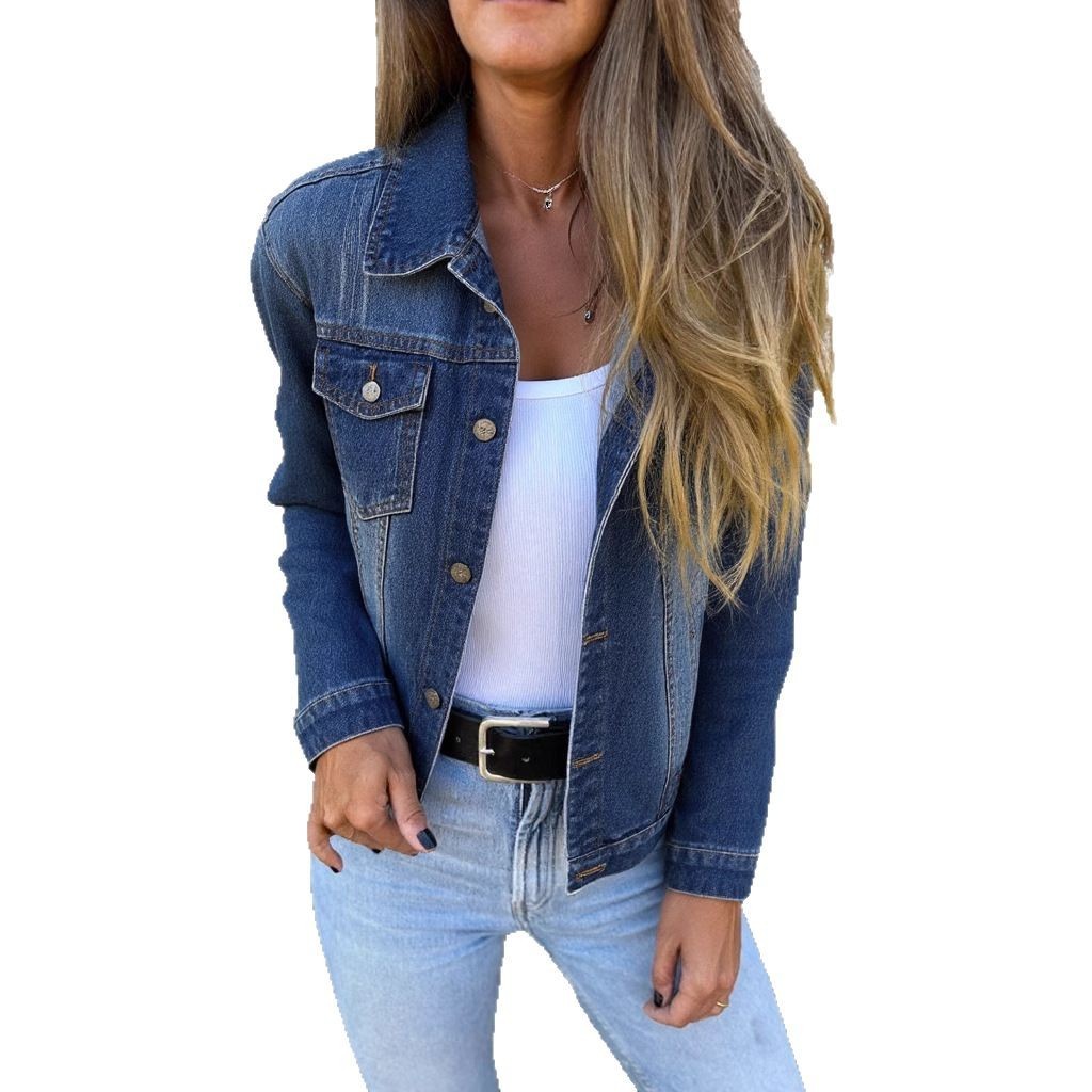 European And American Spring And Summer New Denim Jacket Coat Top Clothes